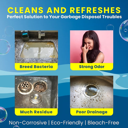LemonBlast Drain Cleaner (Pack of 24) Use 1 Tablet, Get 1 Month Freshness & Blockage Removal