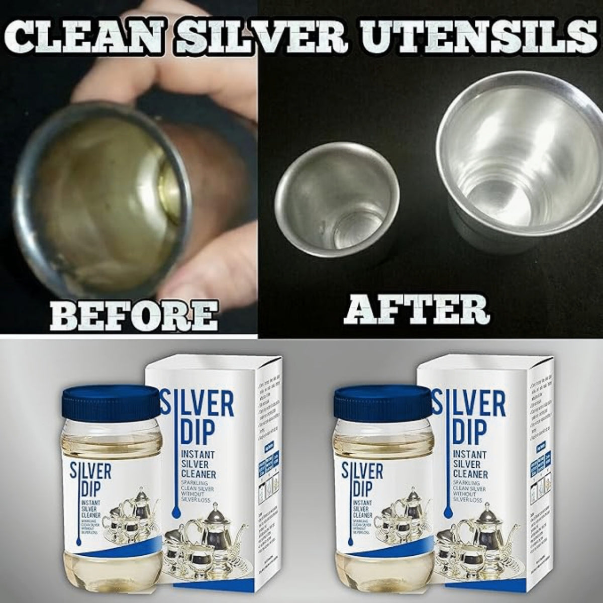 Silver Dip Instant Silver Cleaner Buy 1 Get 1 Free (Pack of 2)