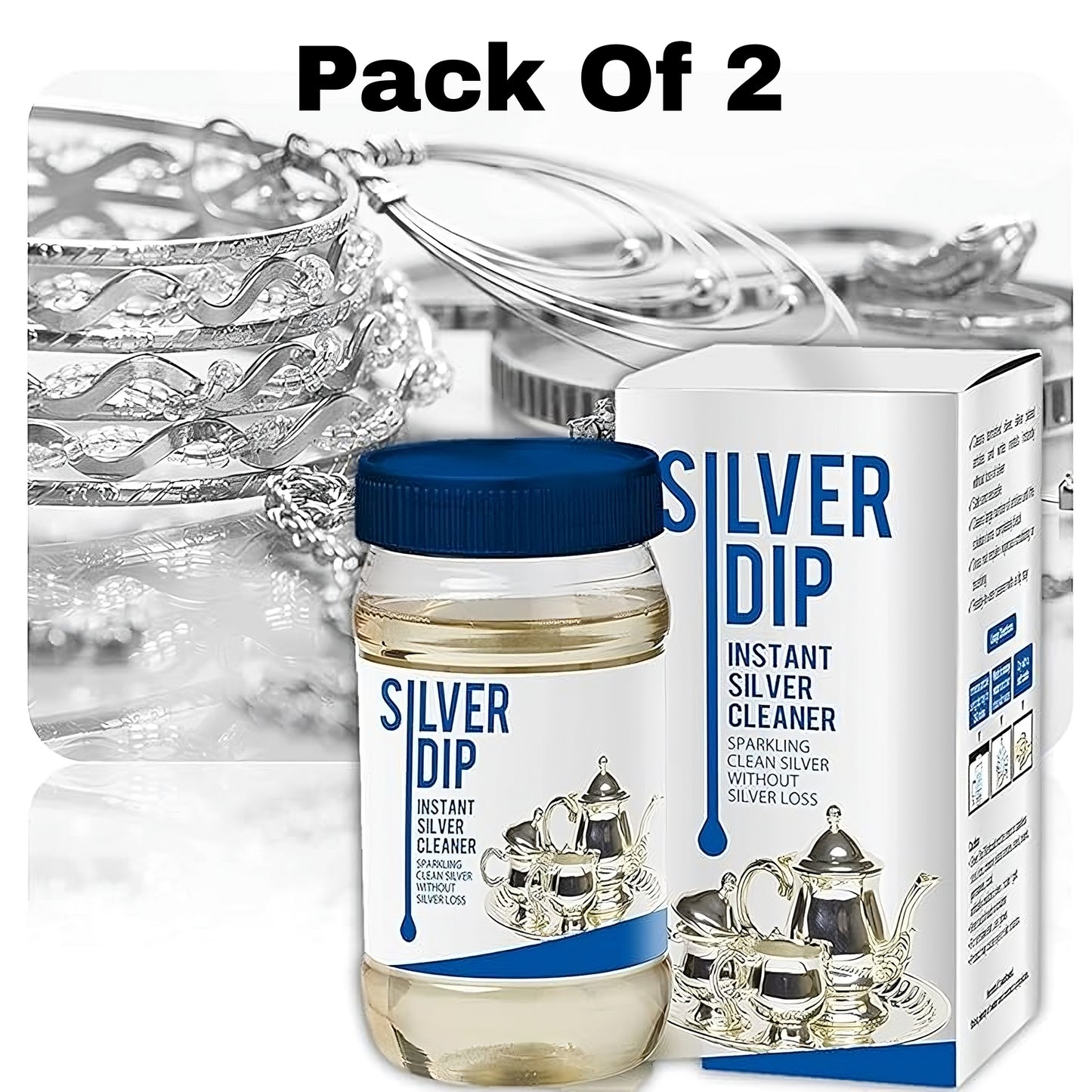 Silver Dip Instant Silver Cleaner Buy 1 Get 1 Free (Pack of 2)