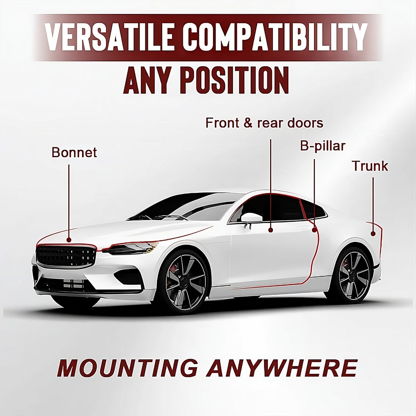 Self Adhesive Anti Noise Car Sealing Strip - 5 Meters